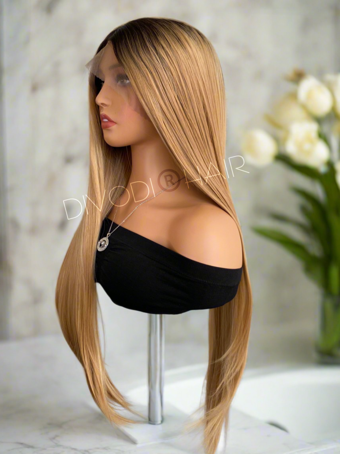 Penelope-Ombre Brown (13x3) Lace Front Wig