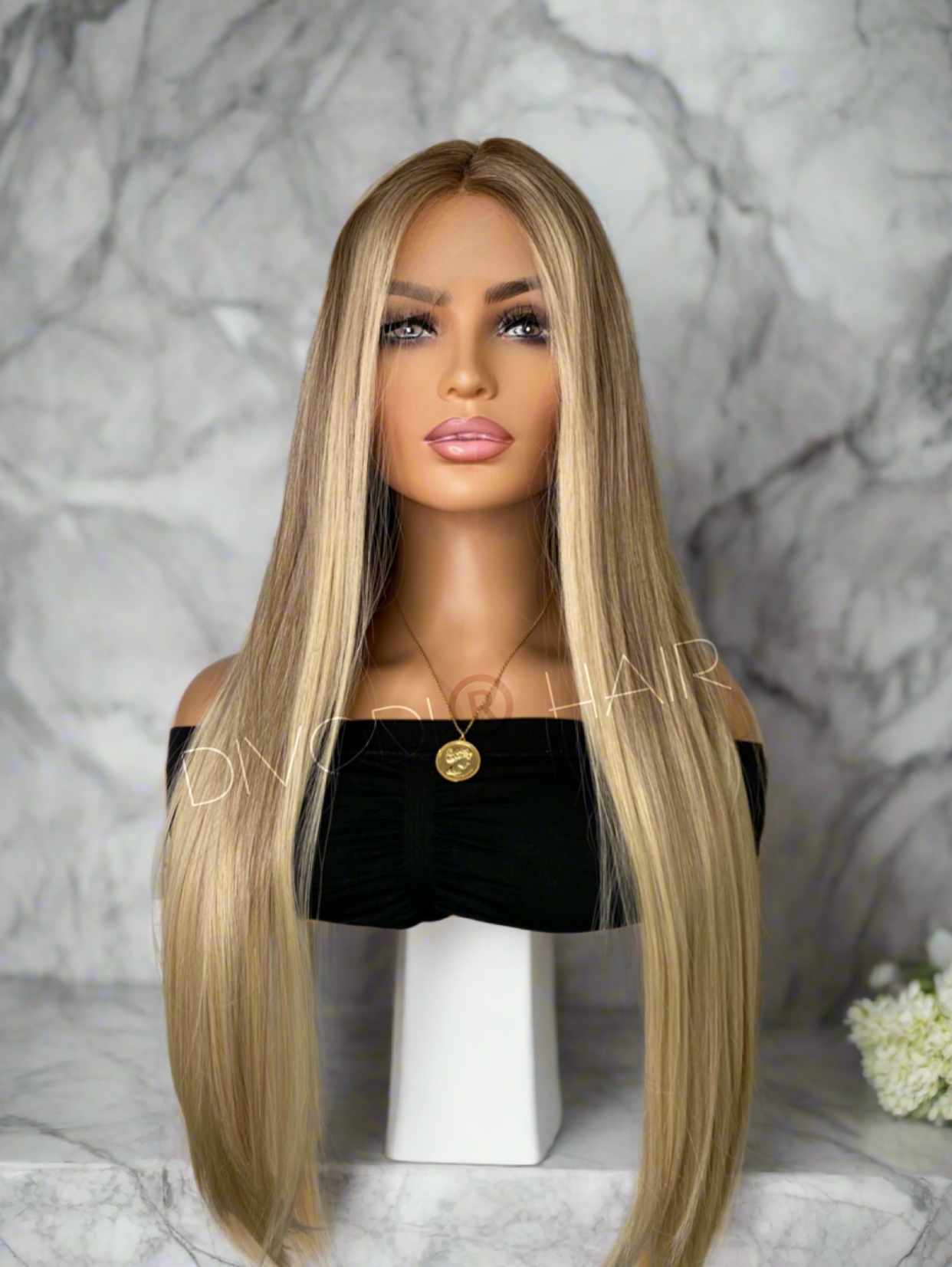 Alicia-Ombre Dark Blonde-T-Part Lace Front Wig