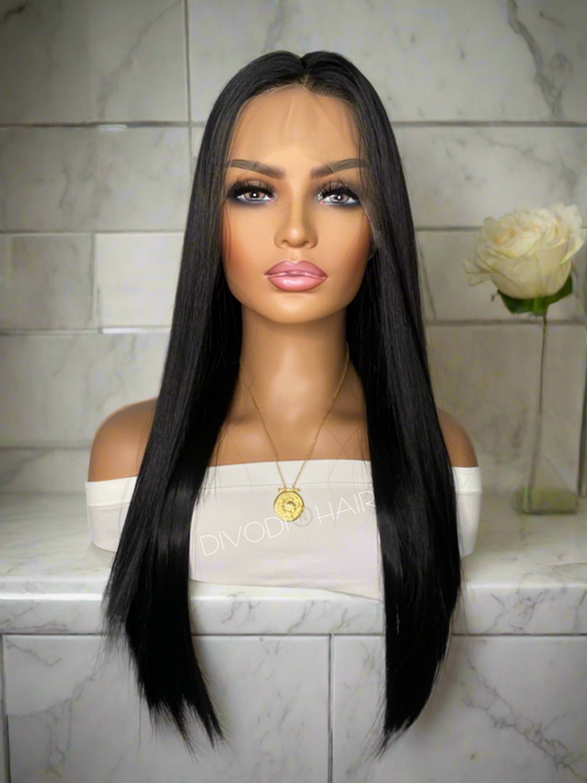 Sable-Black-Full Lace-Futura Fiber Wig