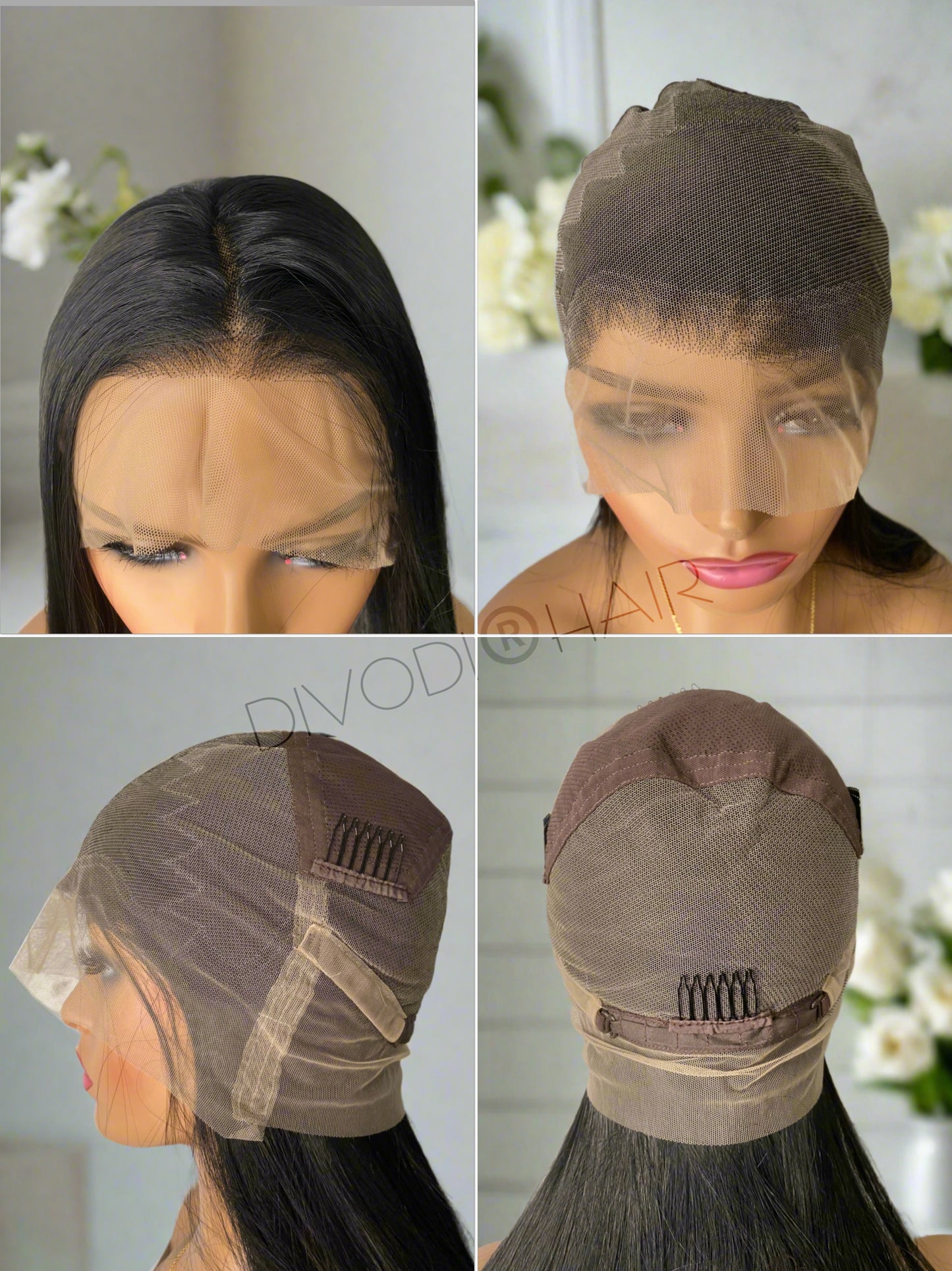 Sable-Black-Full Lace-Futura Fiber Wig