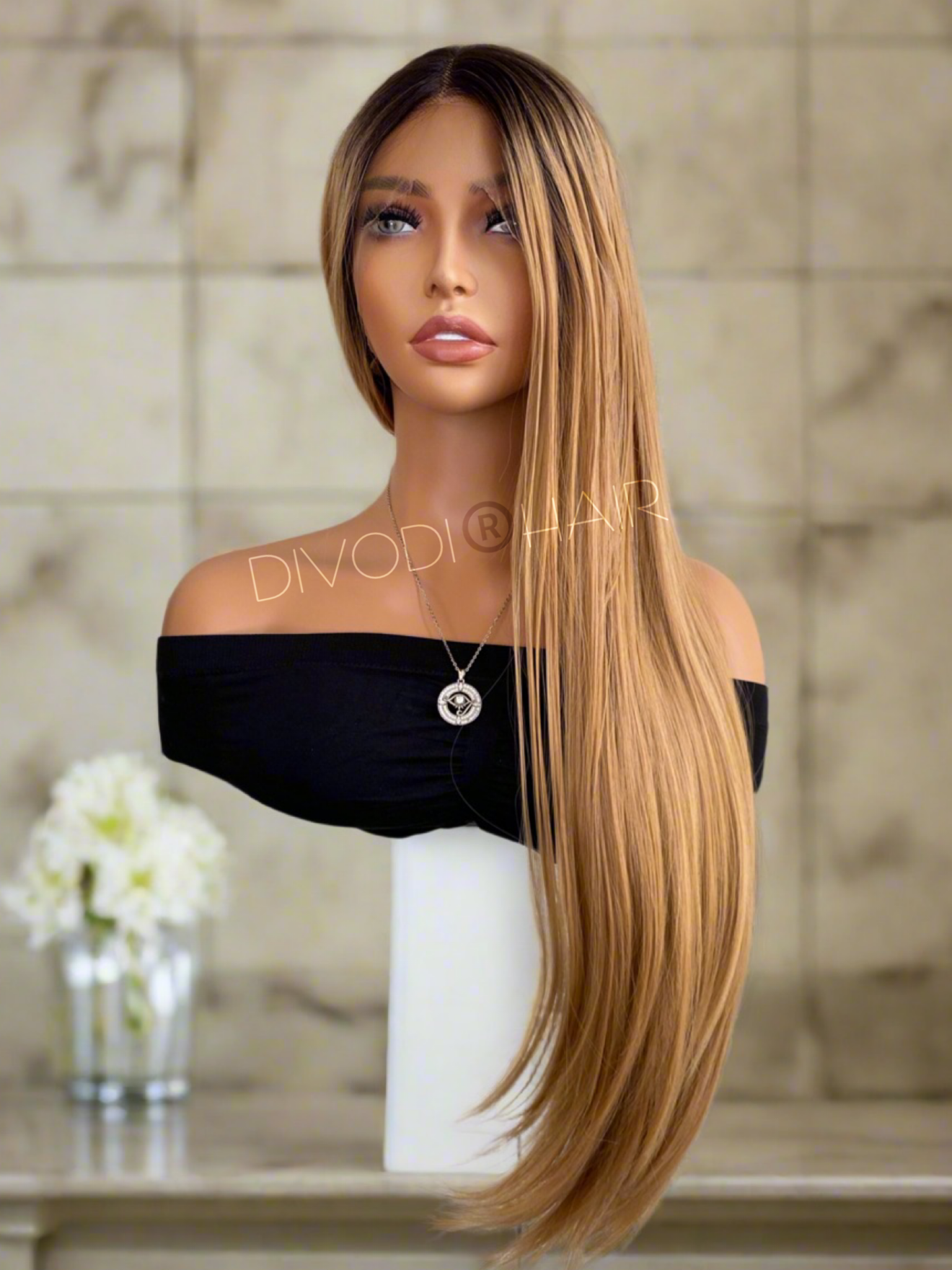 Penelope-Ombre Brown (13x3) Lace Front Wig