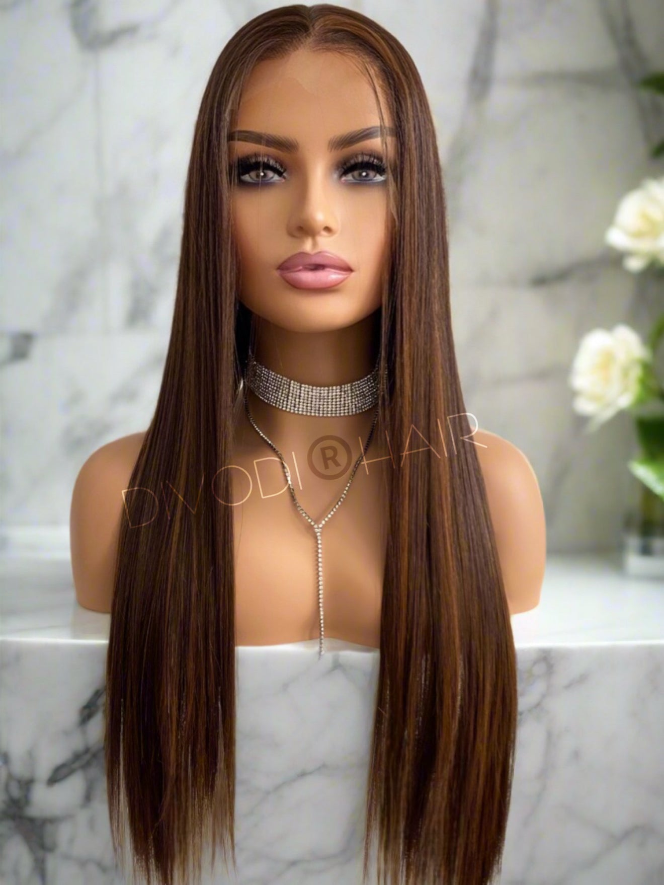 Baby-Brown/Highlights-Futura Fiber-(13x3) Lace Front Wig