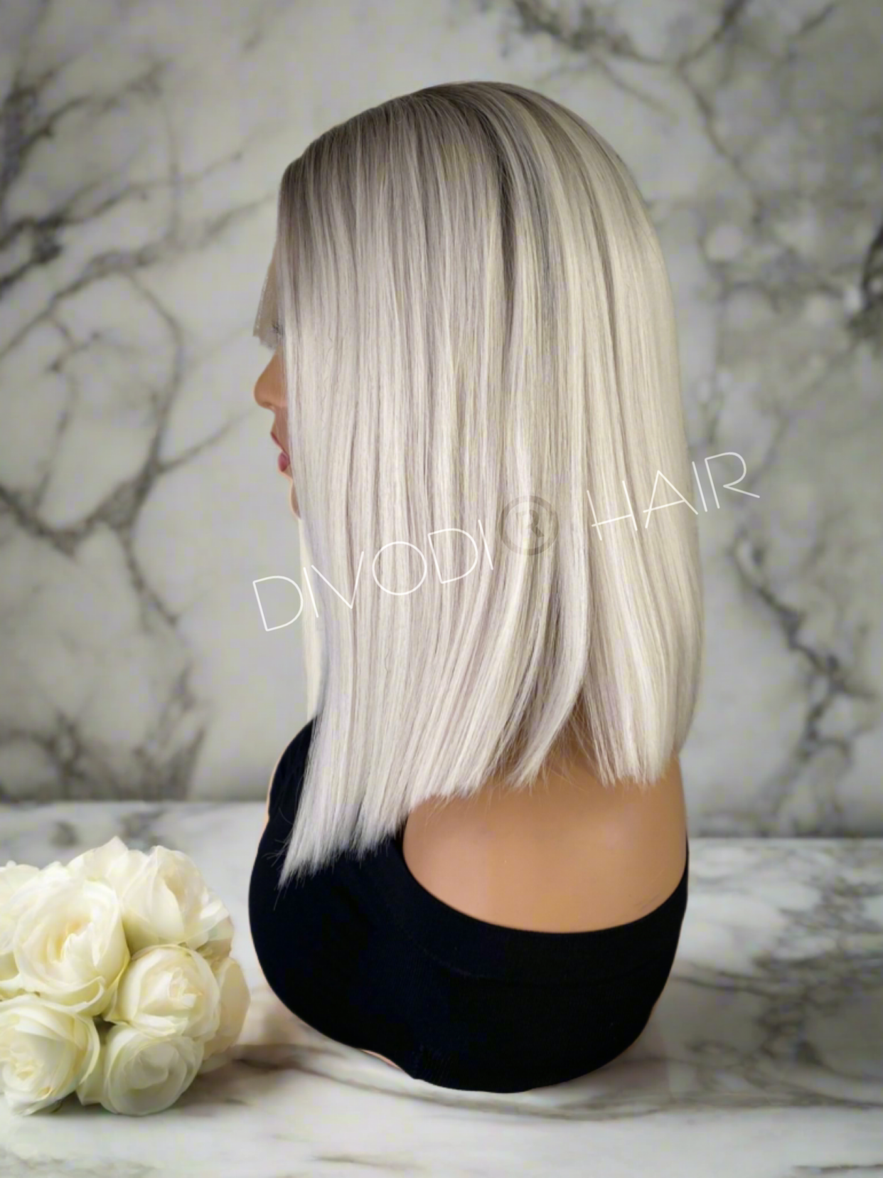 Sadie-Platinum Blonde T-Part Lace Front Wig