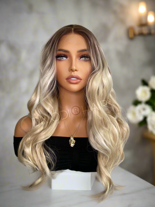 Calista-Ombre Blonde-Futura Fiber-(13x4) Lace Front Wig