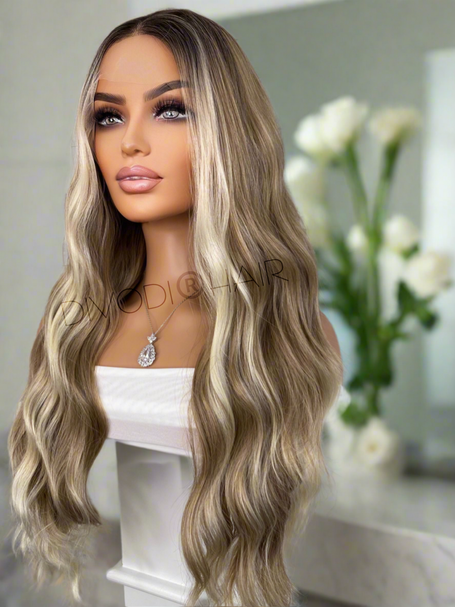 Natalia-Brown/Blonde Balayage (13x3) Lace Front Wig