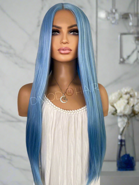 Blue-(13x3) Lace Front Wig