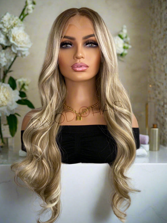 Vanessa-Ombre Blonde Futura Fiber (13x4) Lace Front Wig