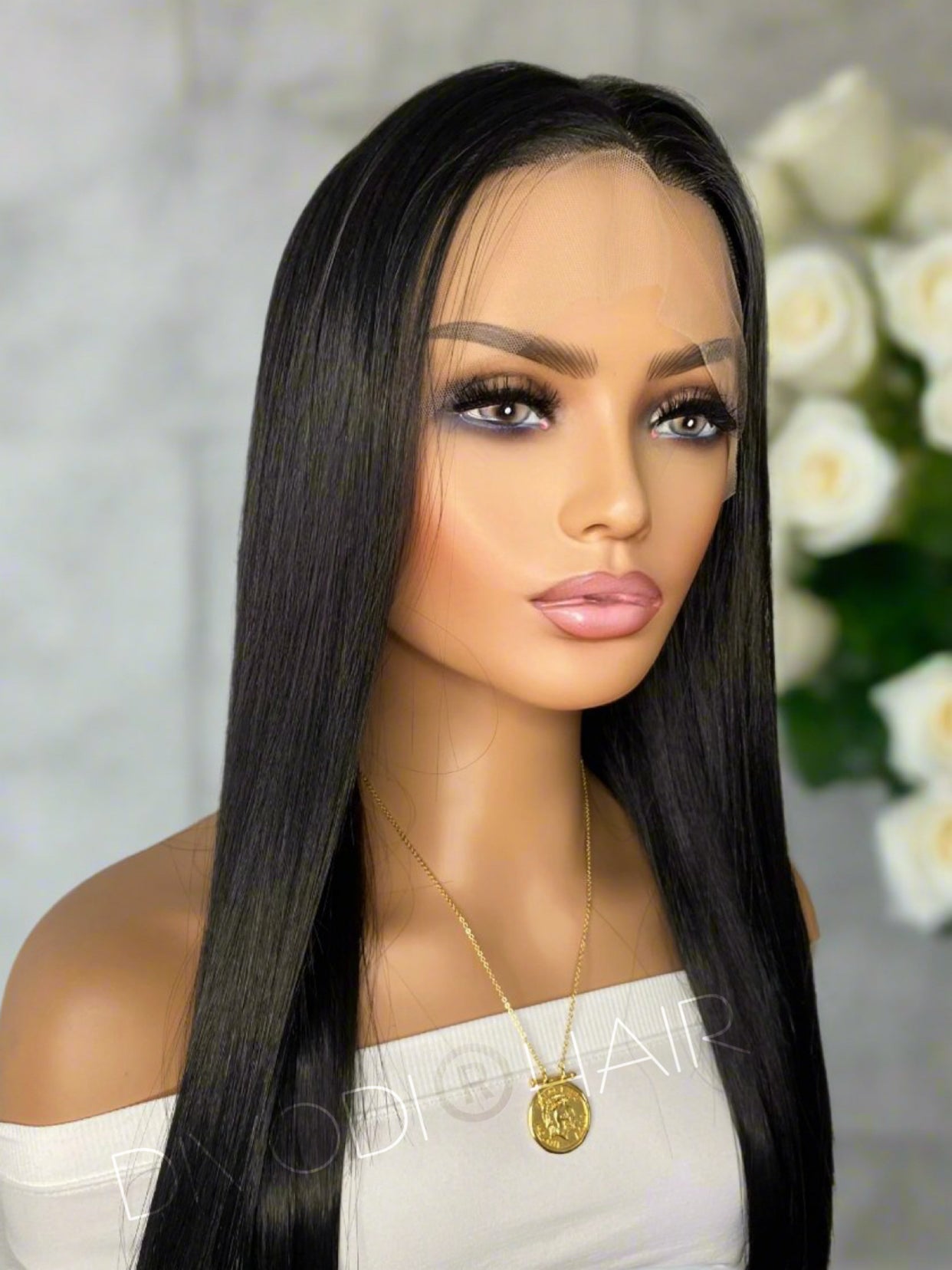 Sable-Black-Full Lace-Futura Fiber Wig